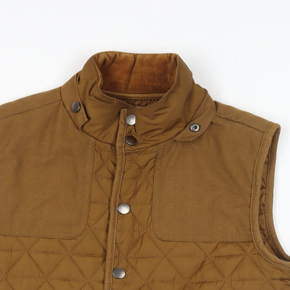 Mens UK Size XS River Island Brown Gilet