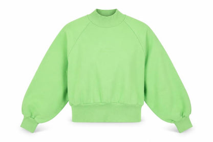 RE_STYLD Womens Green Polyester Pullover Sweatshirt Size 10 Pullover - Logo