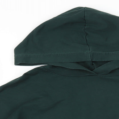 Womens UK Size 4 ASOS Green Pullover Hoodie