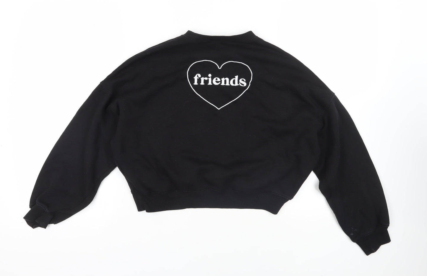 Womens UK Size S Divided by H&M Black Pullover Sweatshirt