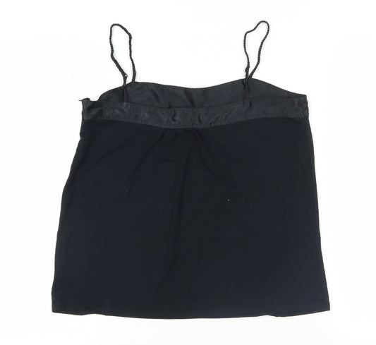 Womens UK Size M Gap Black Camisole Tank