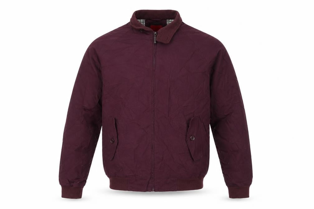Mens UK Size M Uno. Camicie Purple Bomber Jacket