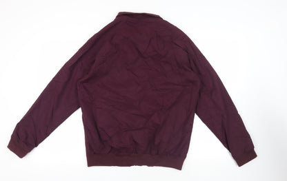 Mens UK Size M Uno. Camicie Purple Bomber Jacket