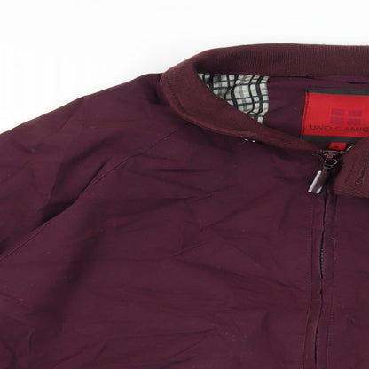 Mens UK Size M Uno. Camicie Purple Bomber Jacket