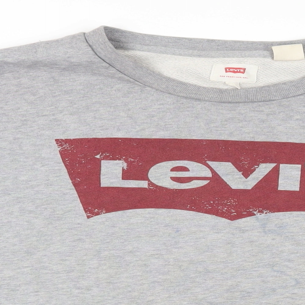 Mens UK Size 2XL Levi's Grey Pullover Sweatshirt