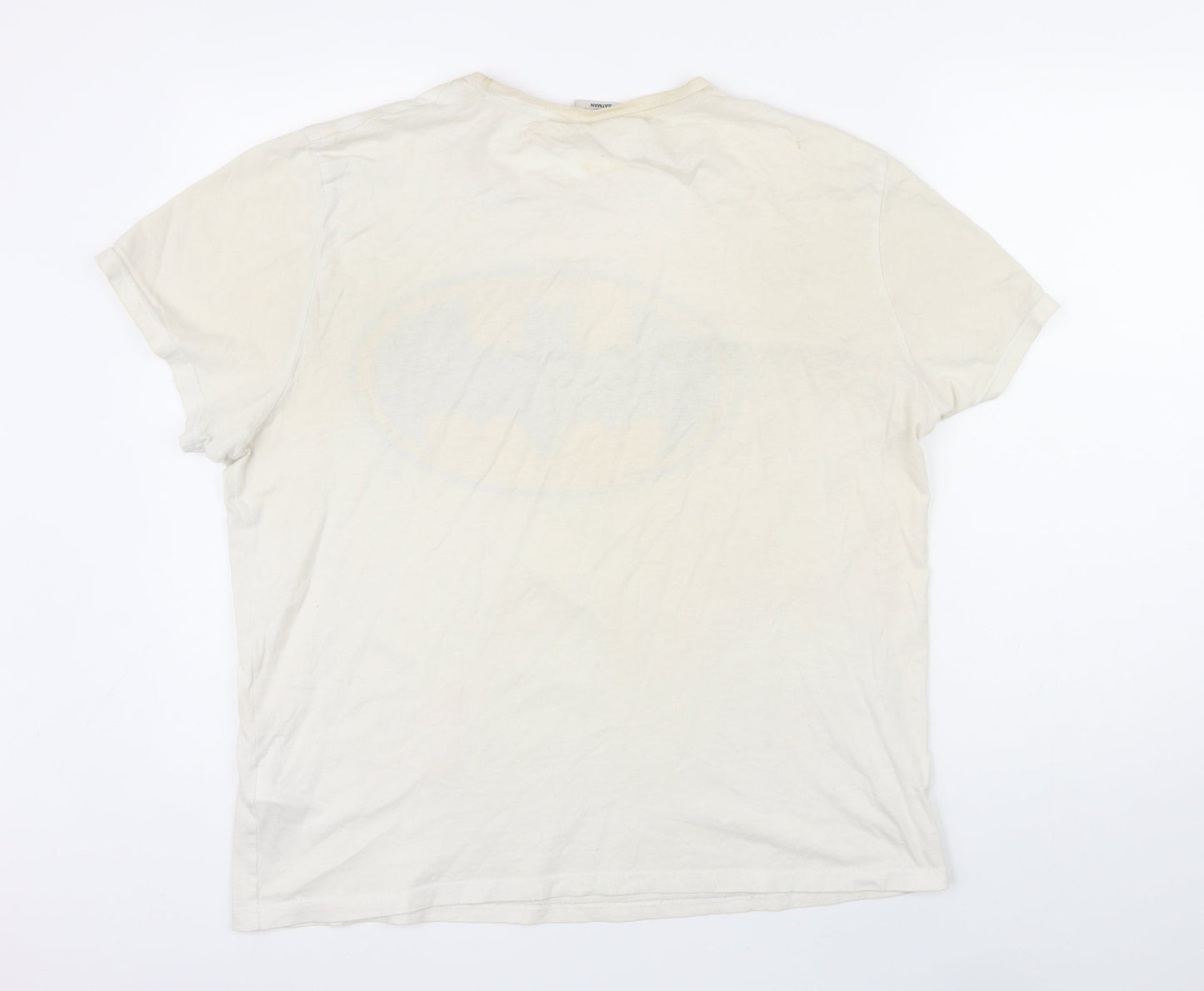 Womens UK Size M Batman White Basic T-Shirt