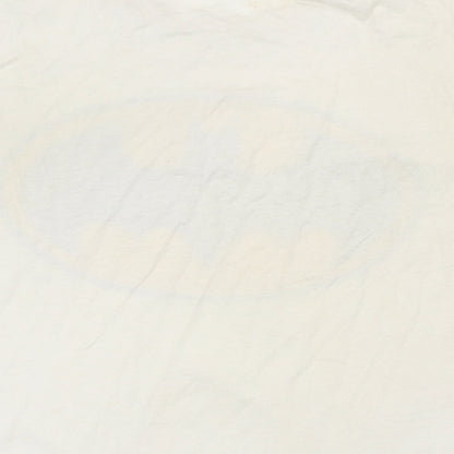 Womens UK Size M Batman White Basic T-Shirt