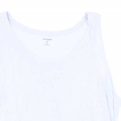 Womens UK Size 20 Marks and Spencer Blue Basic T-Shirt