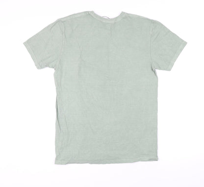 Mens UK Size S Boohoo Green  T-Shirt