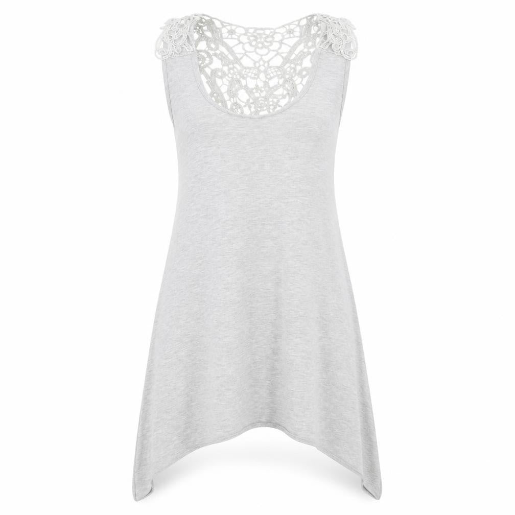 Womens UK Size 6 Therapy Grey Tunic T-Shirt