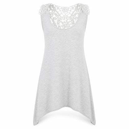 Womens UK Size 6 Therapy Grey Tunic T-Shirt