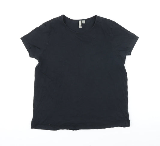 Womens UK Size 12 ASOS Black Basic T-Shirt