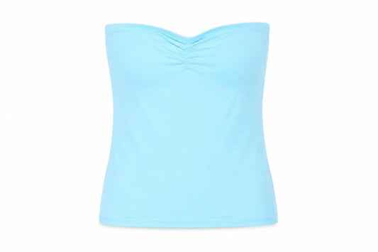 Womens UK Size M New Look Blue Basic T-Shirt