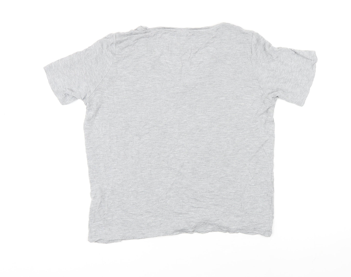 Womens UK Size M H&M Grey Basic T-Shirt