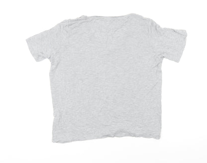 Womens UK Size M H&M Grey Basic T-Shirt