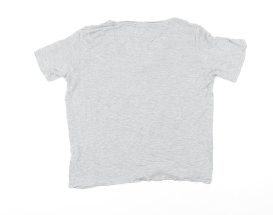 Womens UK Size M H&M Grey Basic T-Shirt