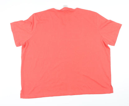 Womens UK Size 28 Classic Red Basic T-Shirt