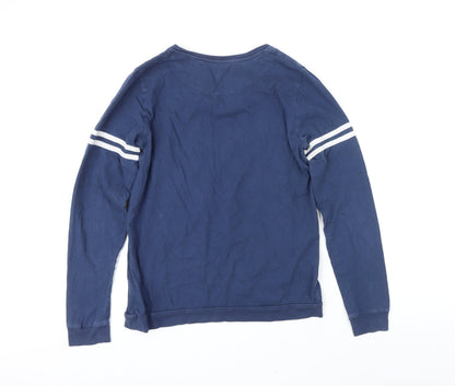 Marks and Spencer Girls Blue Polyester Pullover Sweatshirt Size 14-15 Years Pullover - Dog