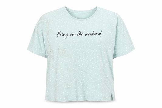 Womens UK Size 12 New Look Green Basic T-Shirt