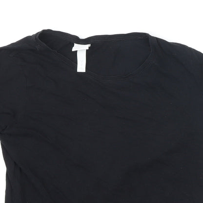 Womens UK Size M H&M Black Basic T-Shirt