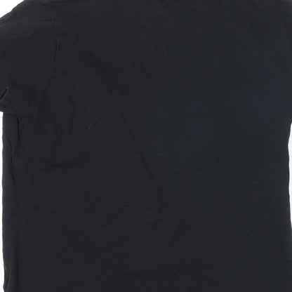 Womens UK Size M H&M Black Basic T-Shirt