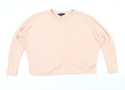 New Look Womens Pink Polyester Pullover Sweatshirt Size 10 Pullover