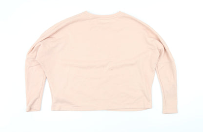 New Look Womens Pink Polyester Pullover Sweatshirt Size 10 Pullover
