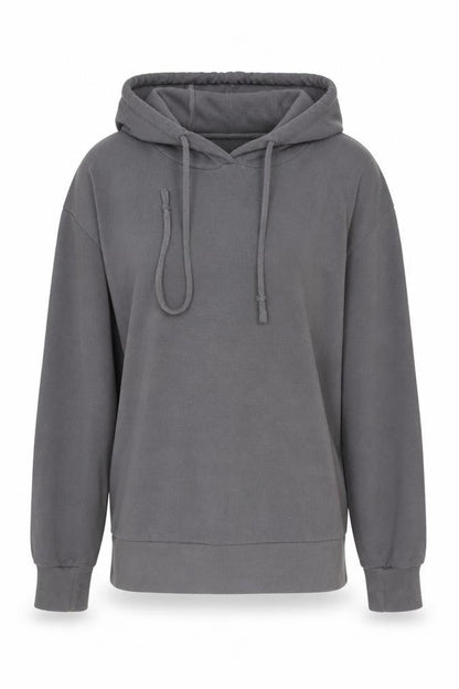 M&Co Womens Grey Polyester Pullover Hoodie Size 12 Pullover