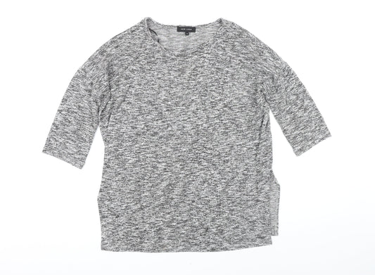 Womens UK Size S New Look Grey Basic T-Shirt