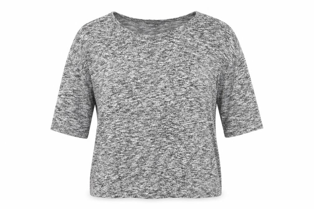 Womens UK Size S New Look Grey Basic T-Shirt