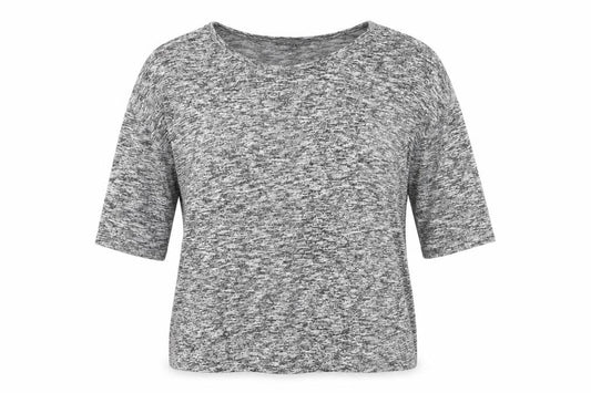 Womens UK Size S New Look Grey Basic T-Shirt