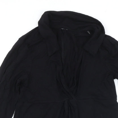 Womens UK Size 8 ASOS Black Tunic T-Shirt