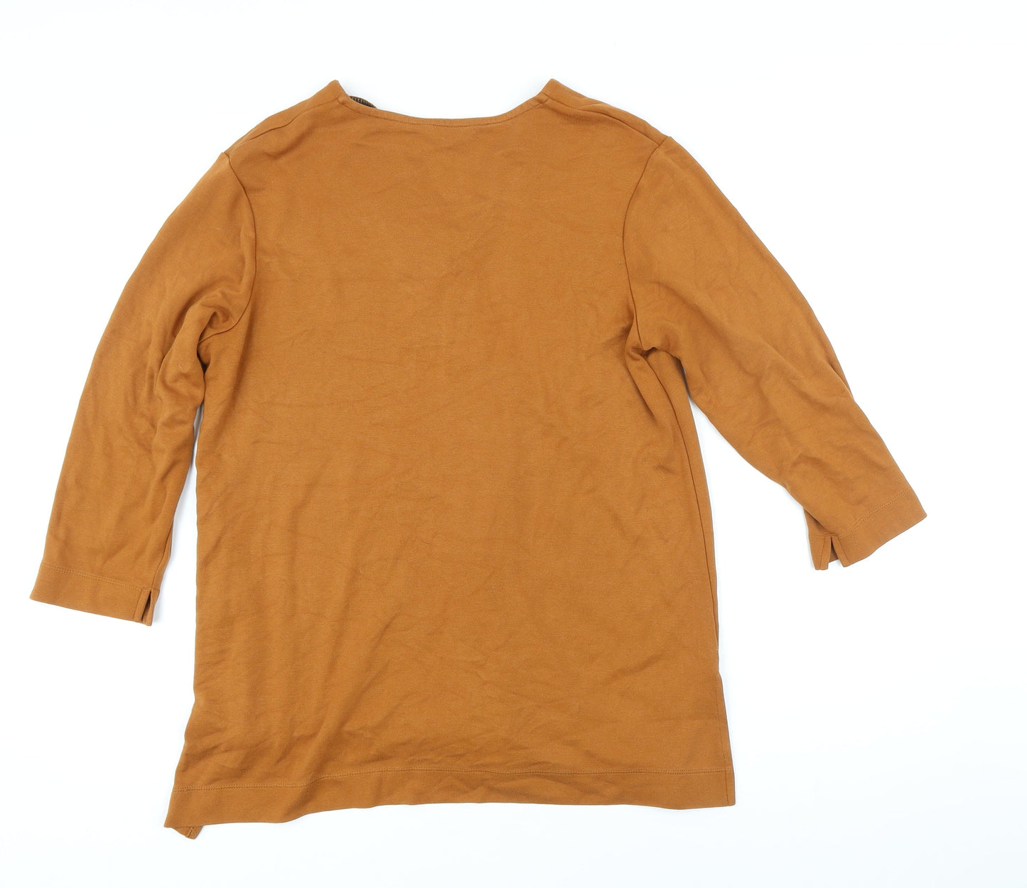 Womens UK Size 12 Marks and Spencer Brown Tunic T-Shirt