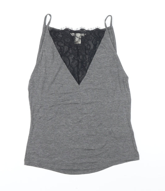 Womens UK Size S H&M Grey Camisole T-Shirt