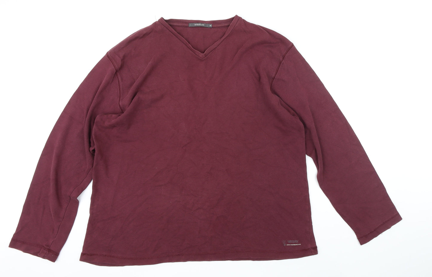 Mens UK Size XL River Island Purple Pullover Sweatshirt