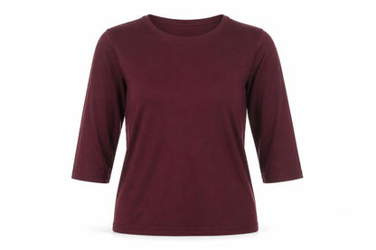 Womens UK Size M New Look Purple Basic T-Shirt