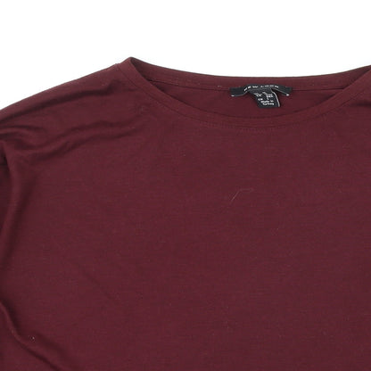 Womens UK Size M New Look Purple Basic T-Shirt