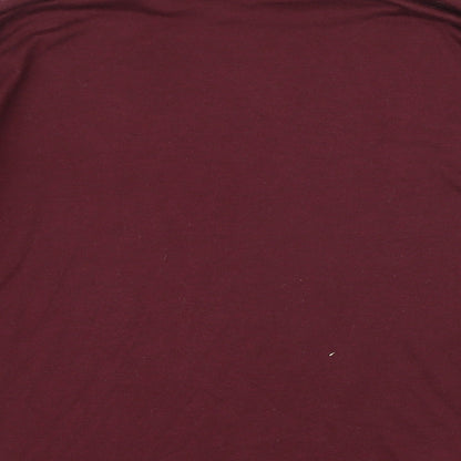 Womens UK Size M New Look Purple Basic T-Shirt