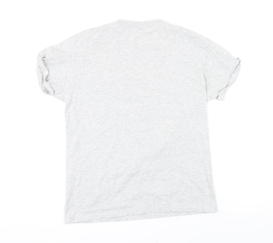 Womens UK Size XS Topshop Grey Basic T-Shirt
