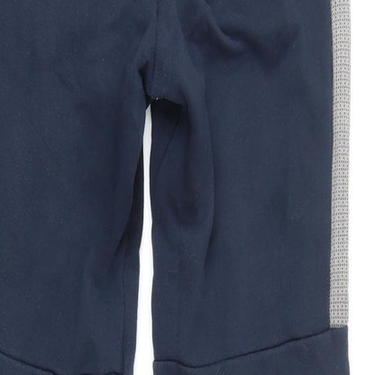 Addidas Womens Blue Cotton Jogger Leggings Size S L25 in - Elasticated waist