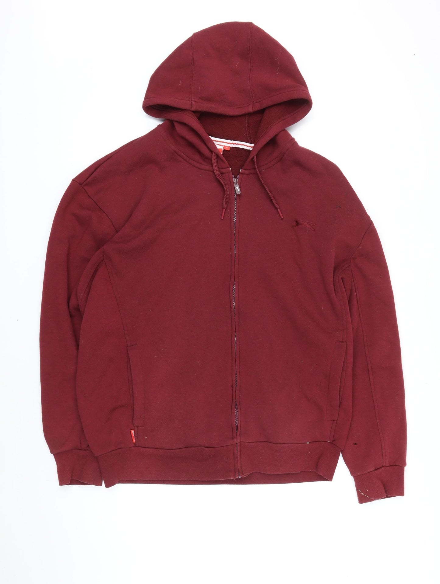 Mens UK Size XL Slazenger Red Full Zip Hoodie