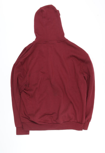 Mens UK Size XL Slazenger Red Full Zip Hoodie