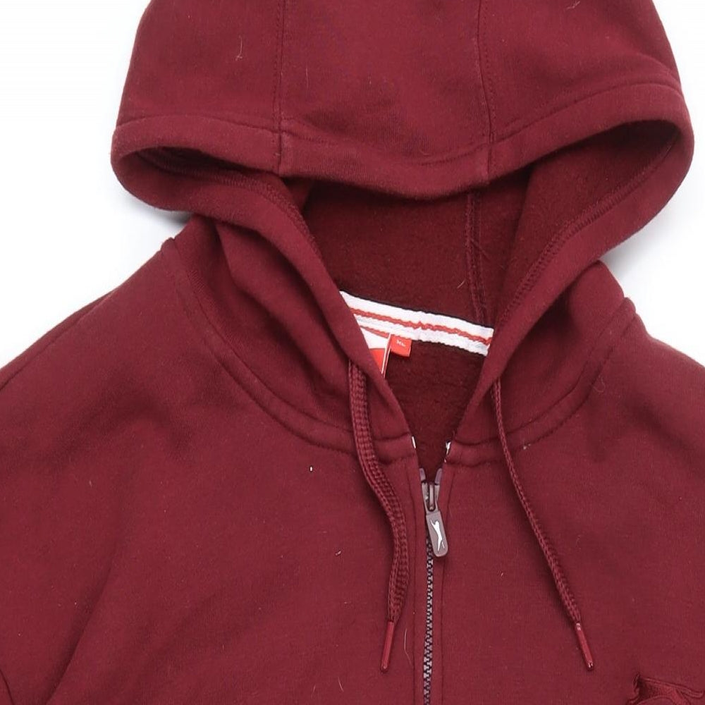 Mens UK Size XL Slazenger Red Full Zip Hoodie