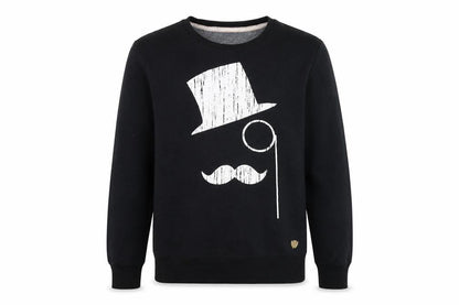 Mens UK Size L Threadbare Black Pullover Sweatshirt