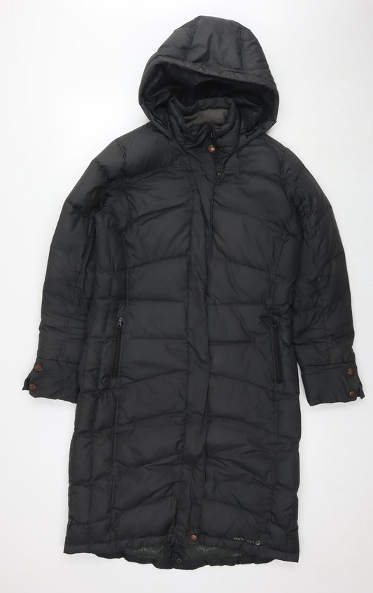 Womens UK Size S Merrell Black Quilted Coat