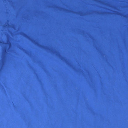 Slazenger Mens Blue Cotton T-Shirt Size M Round Neck