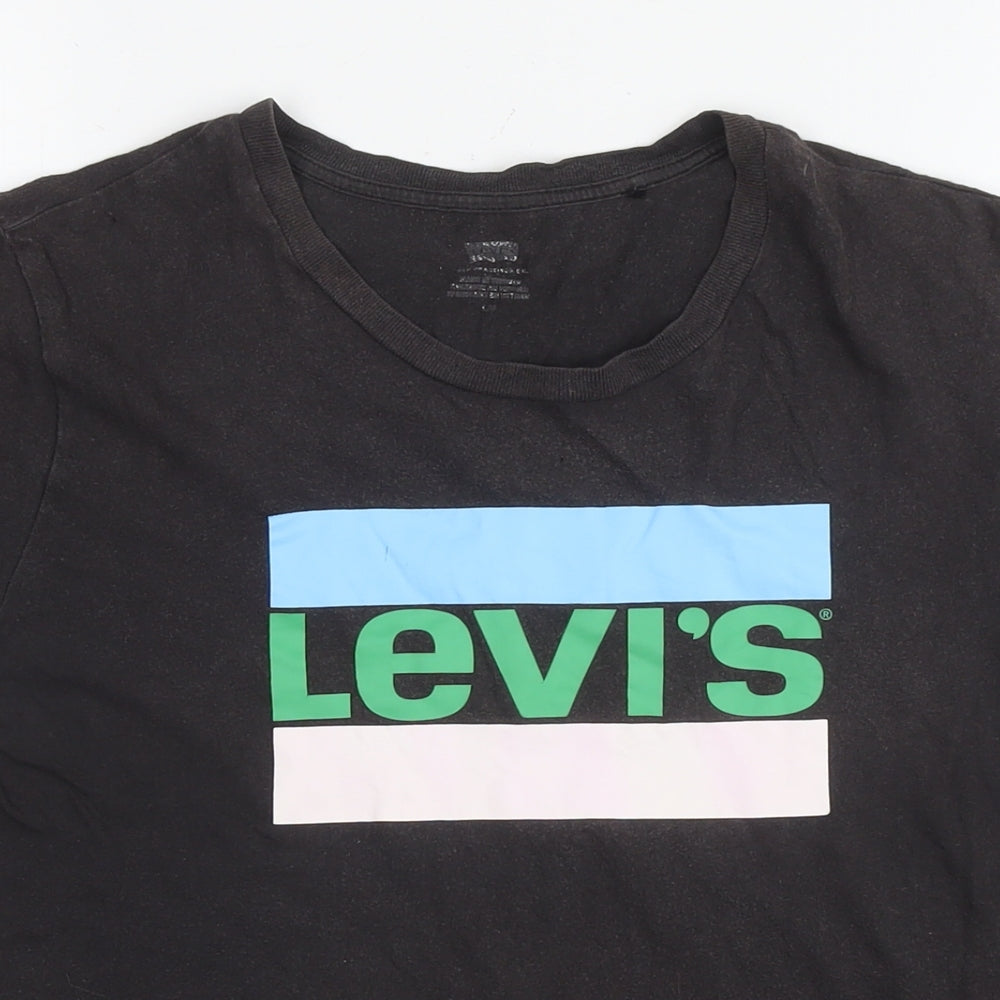 Womens UK Size L Levi's Brown Basic T-Shirt