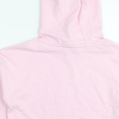 Lee Girls Pink Cotton Pullover Hoodie Size 10-11 Years Pullover - Logo