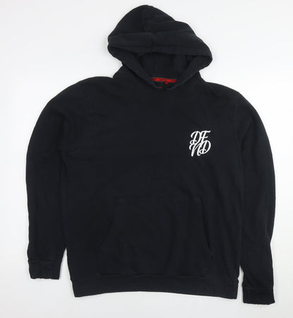 Mens UK Size XL DFND Black Pullover Hoodie