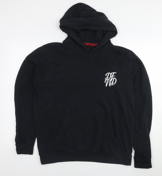 Mens UK Size XL DFND Black Pullover Hoodie